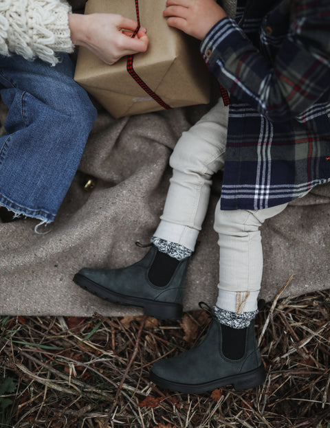 Blundstone Stiefellette 1325 Kinder Rustik Black Nubuk