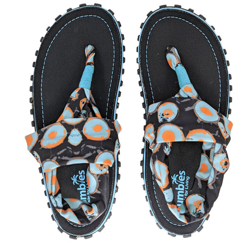 Gumbies Die Zehentrenner Slingback Navy Spots