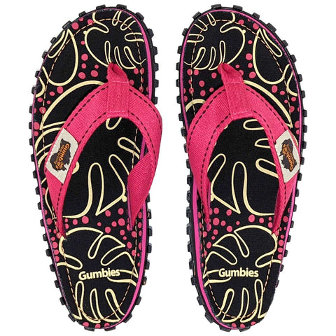 Gumbies Die Zehentrenner Tropical Black