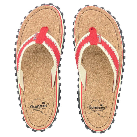 Gumbies Die Zehentrenner Corker Red