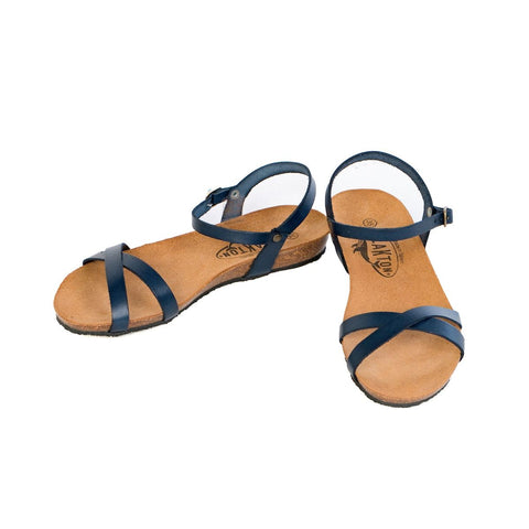 Plakton Damen Cross-Strap Sandalen