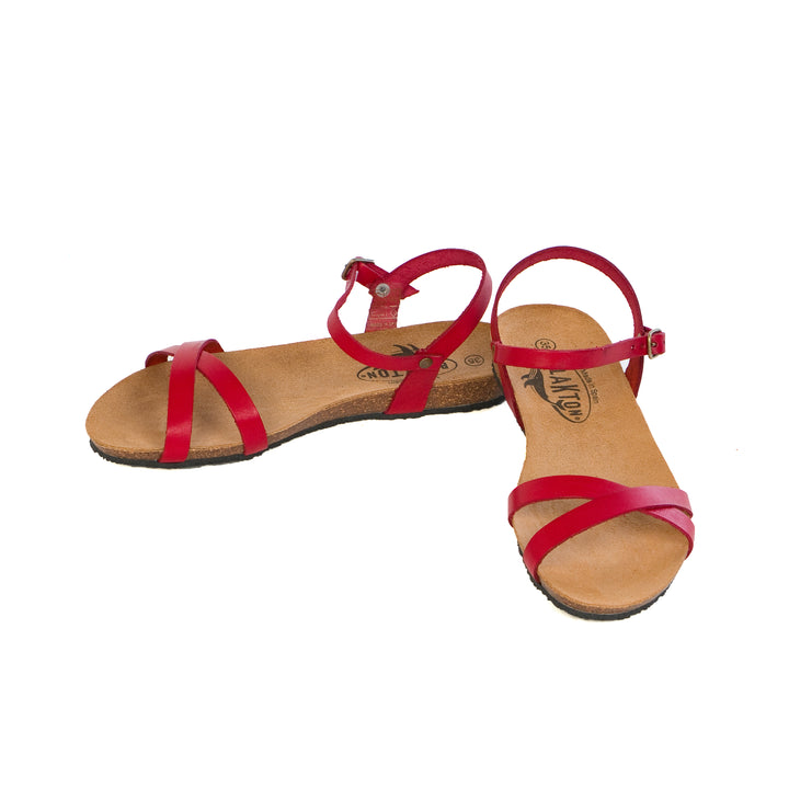 Plakton Damen Cross-Strap Sandalen